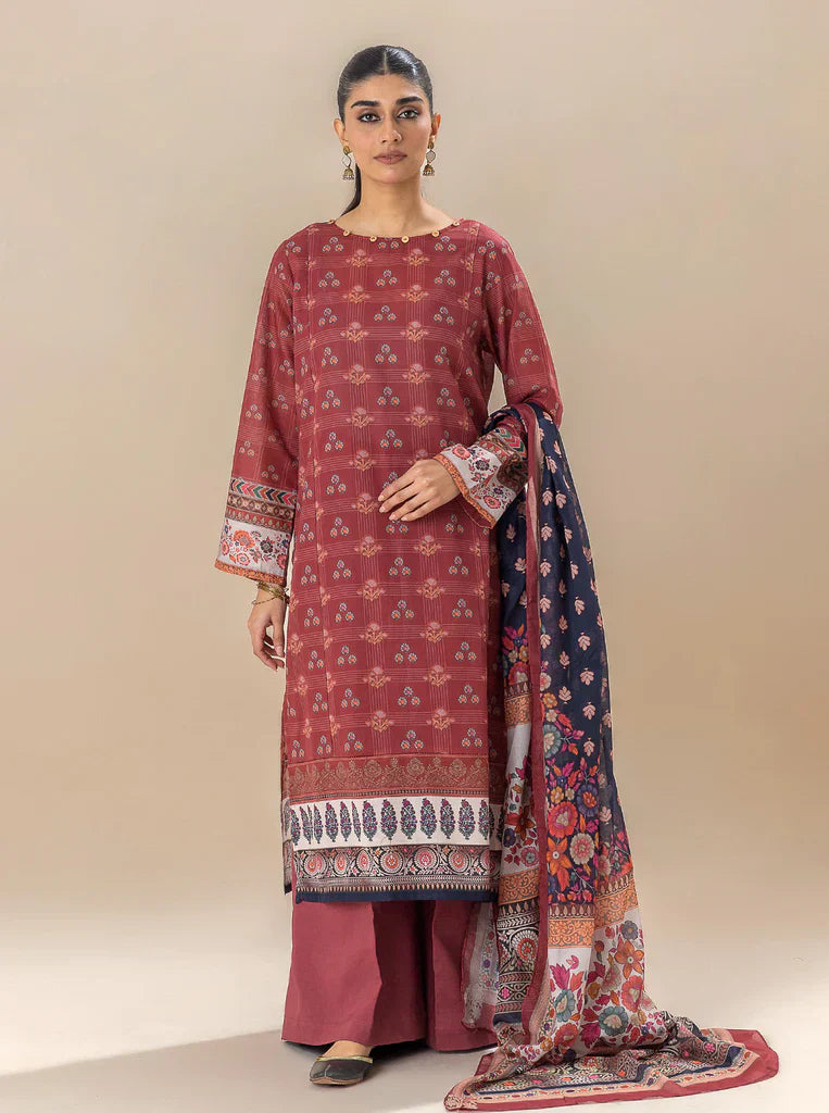 Morbagh | Lawn Collection 24 | ROYALTY RED - Ladies Clothes 