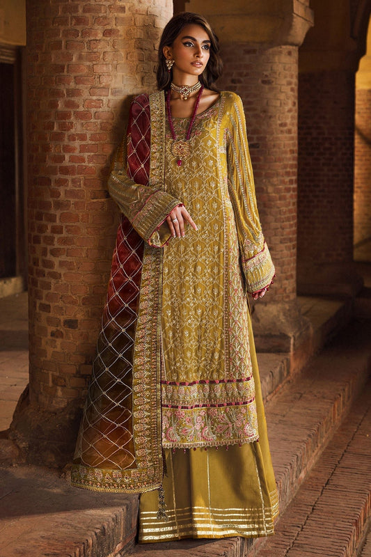 Motifz | Luxury Formal | 4129 - BAKHTAWAR - is Mehndi dress from Motifz - Ladies Clothes - Maria Faisal