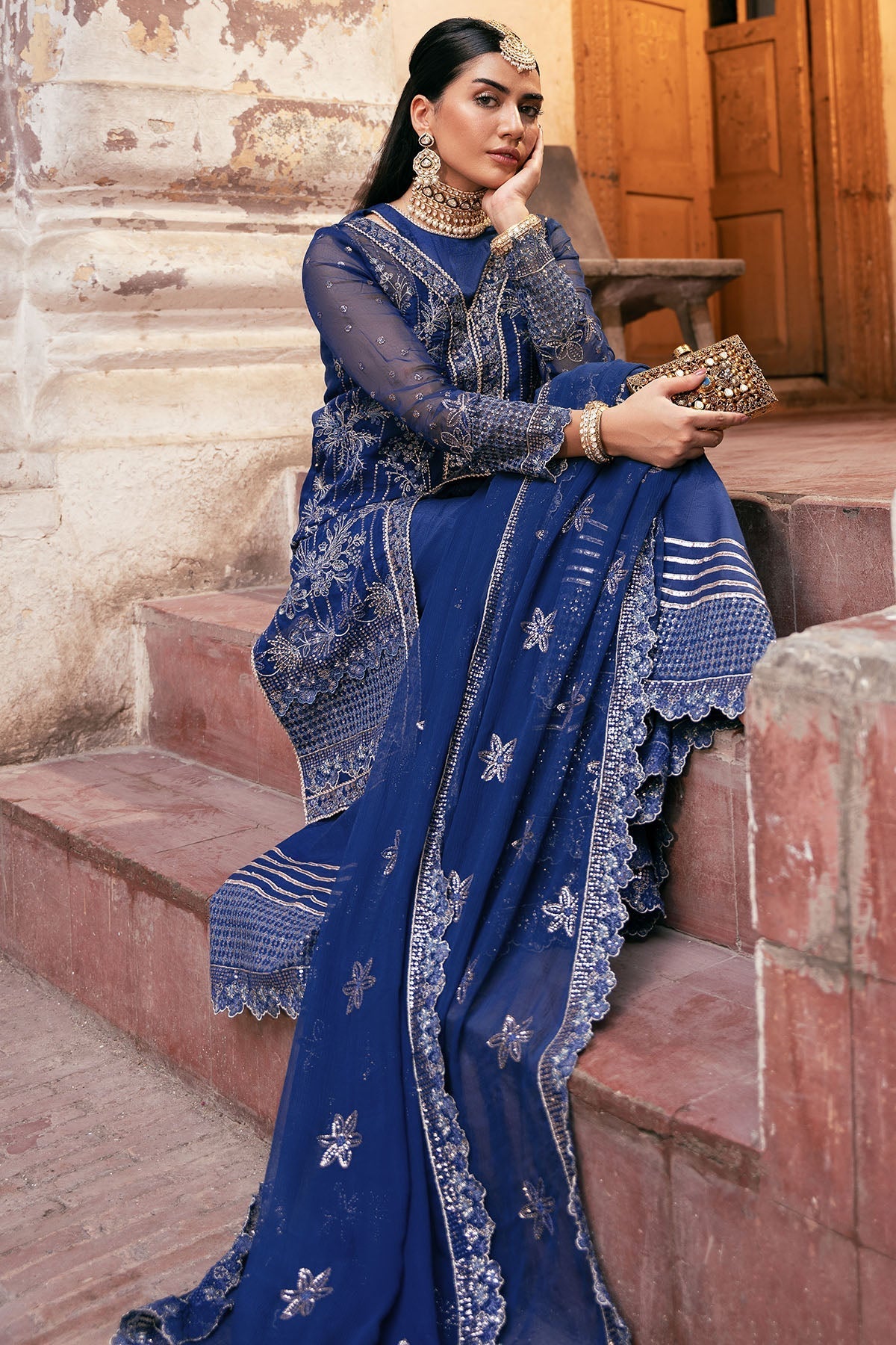 Motifz | Luxury Formal | 4813 - JASMIN - is Zinc dress from Motifz - Ladies Clothes - Maria Faisal