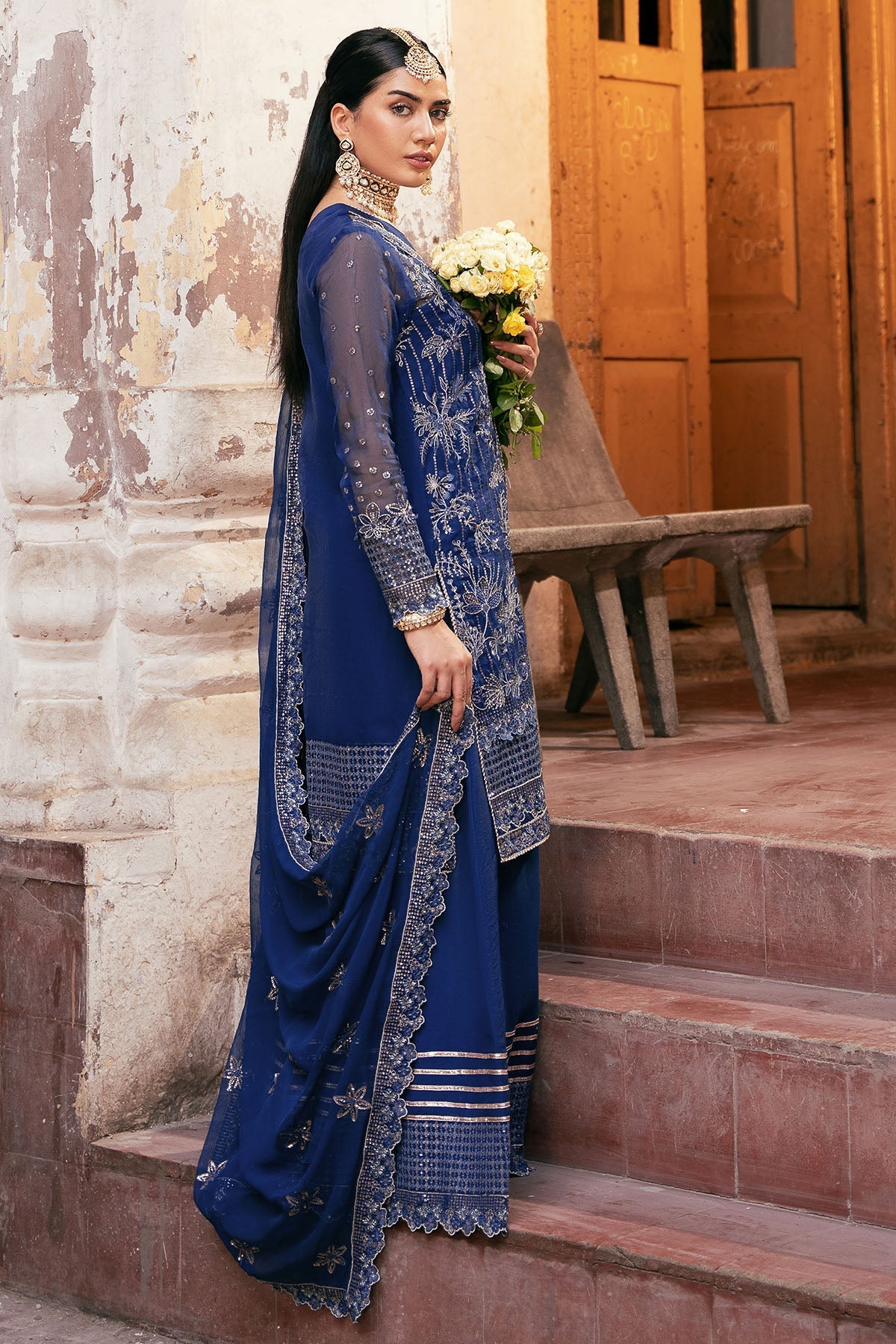Motifz | Luxury Formal | 4813 - JASMIN - is Zinc dress from Motifz - Ladies Clothes - Maria Faisal