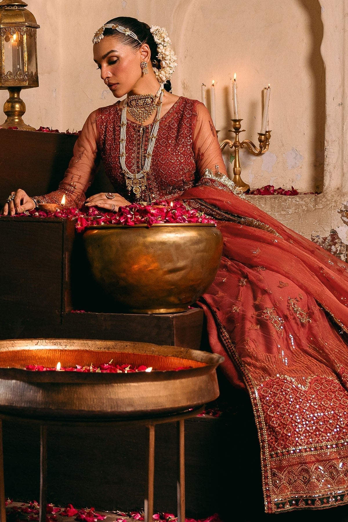 Motifz | Luxury Formal | 4830 - RINAZ - is Red dress from Motifz - Ladies Clothes - Maria Faisal