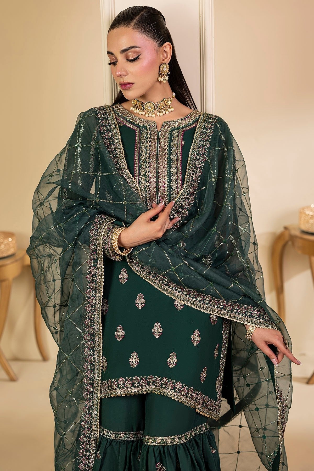 Motifz | Luxury Formal | 5135 - JADE - is Zinc dress from Motifz - Ladies Clothes - Maria Faisal