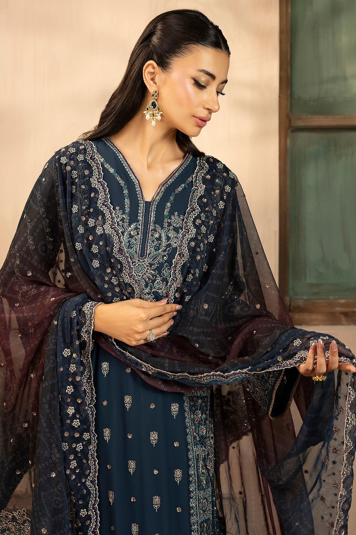Motifz | Luxury Formal | 5581 - DELLA - is Zinc dress from Motifz - Ladies Clothes - Maria Faisal
