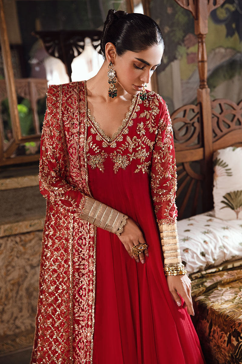 Mushq | Irha Kalidaar Chiffon Pret | MALIAH - Wedding Dress - Maria Faisal