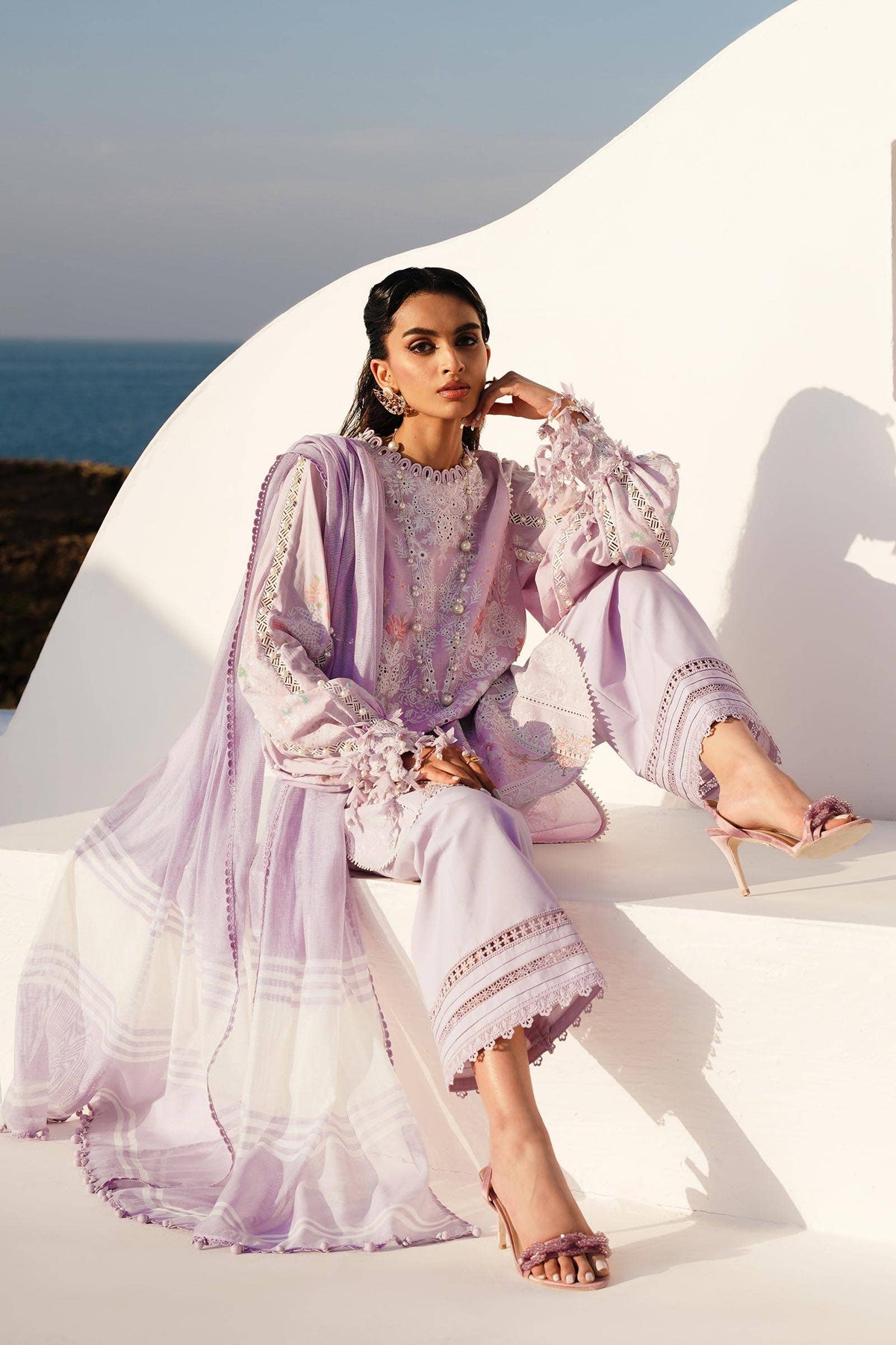 Sana Safinaz | Muzlin Spring 24 | M241-009B-DF - Ladies Clothes - Maria Faisal
