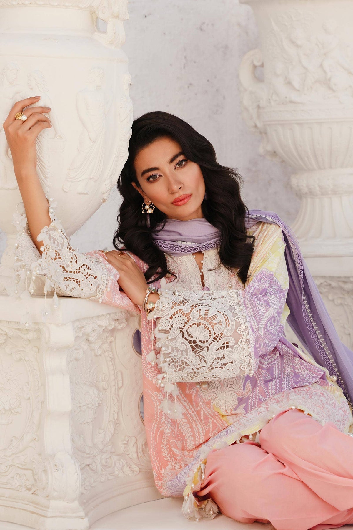 Sana Safinaz | Muzlin Spring 24 | M241-015A-DG - Ladies Clothes - Maria Faisal