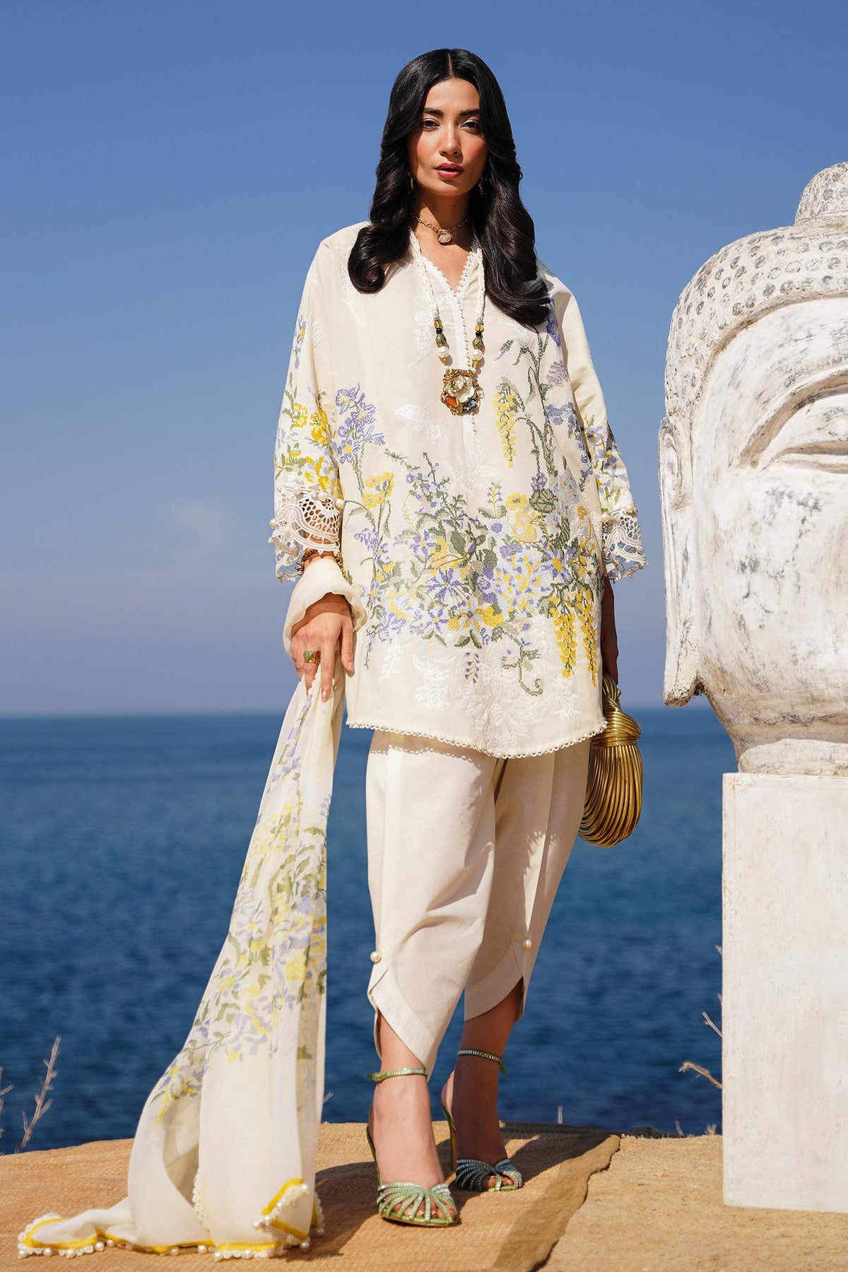 Sana Safinaz | Muzlin Spring 24 | M241-006A-CJ - Ladies Clothes - Maria Faisal