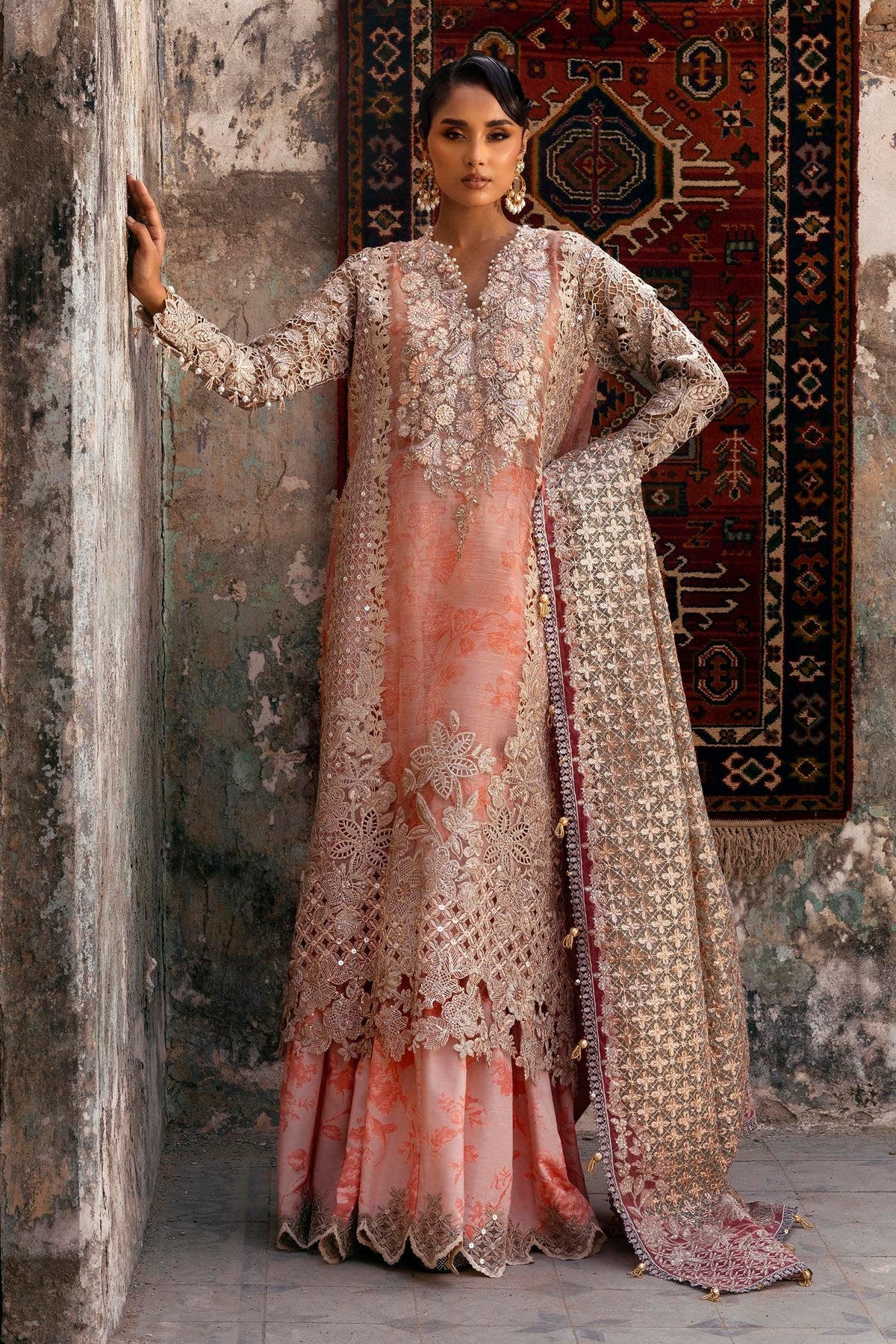 Sana Safinaz | Nura Festive | N252-001-3CX - Dress - available at Maria Faisal in UK and USA.