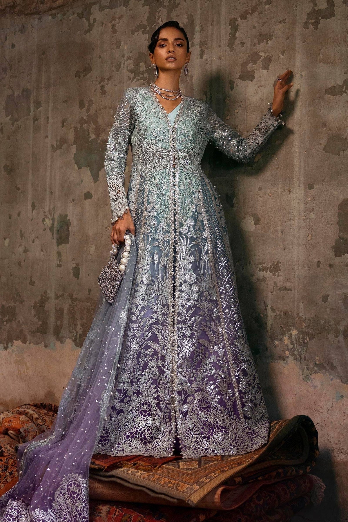 Sana Safinaz | Nura Festive 25 | N252-002-3CX by Maria Faisal - Registered Vendor of : Sana Safinaz - type : Ladies Clothes - 100% original wedding dresses
