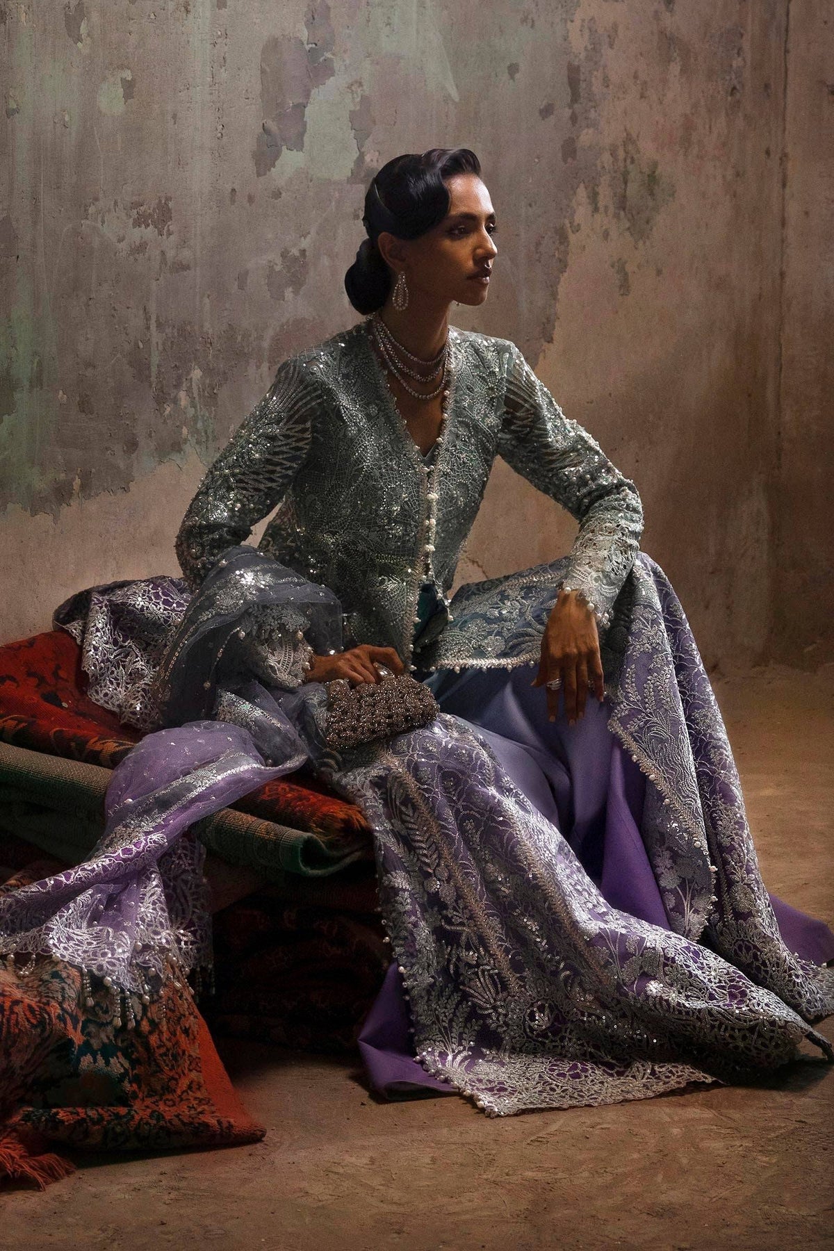 Sana Safinaz | Nura Festive 25 | N252-002-3CX by Maria Faisal - Registered Vendor of : Sana Safinaz - type : Ladies Clothes - 100% original wedding dresses