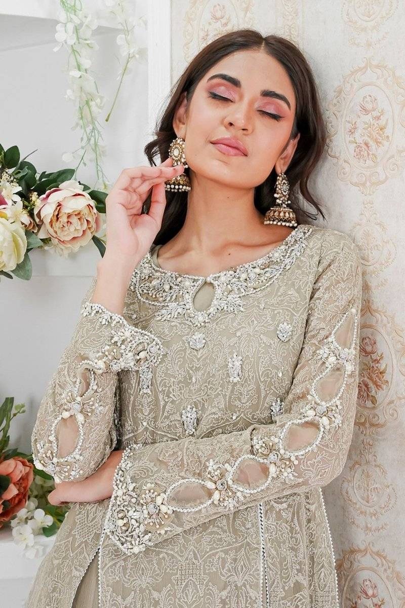 Panache | Pret | Neutral Oasis by Maria Faisal - Registered Vendor of : Panache By Mona - type : Ladies Clothes - 100% original wedding dresses