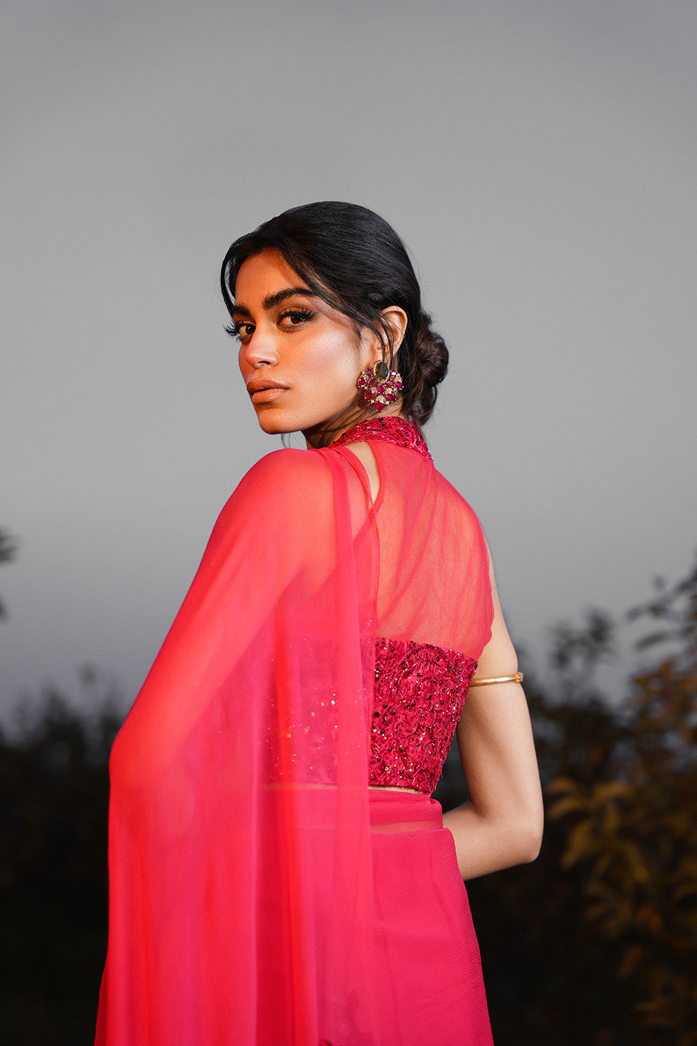 Nilofer Shahid | Verve Summer 24 | Radiant Rebel (Saree) - Maria Faisal