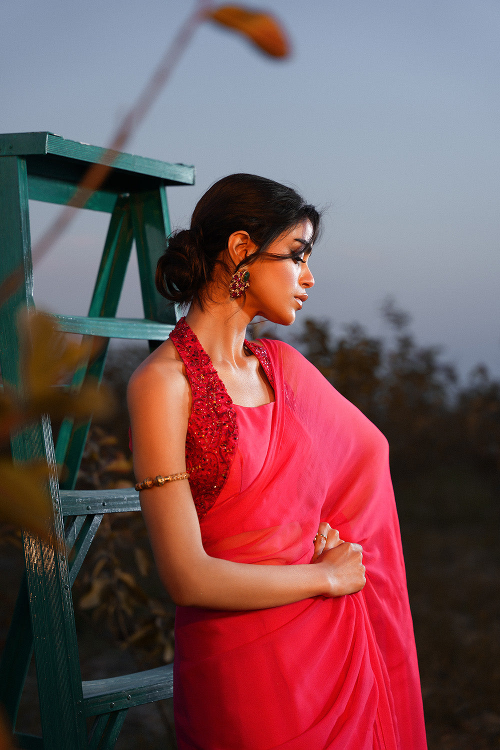 Nilofer Shahid | Verve Summer 24 | Radiant Rebel (Saree) - Maria Faisal