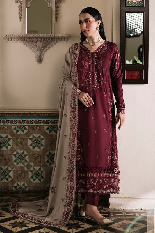 Nureh | Exclusive Winter 25 | NE-176 - Casual Dress - available at Maria Faisal in UK and USA.