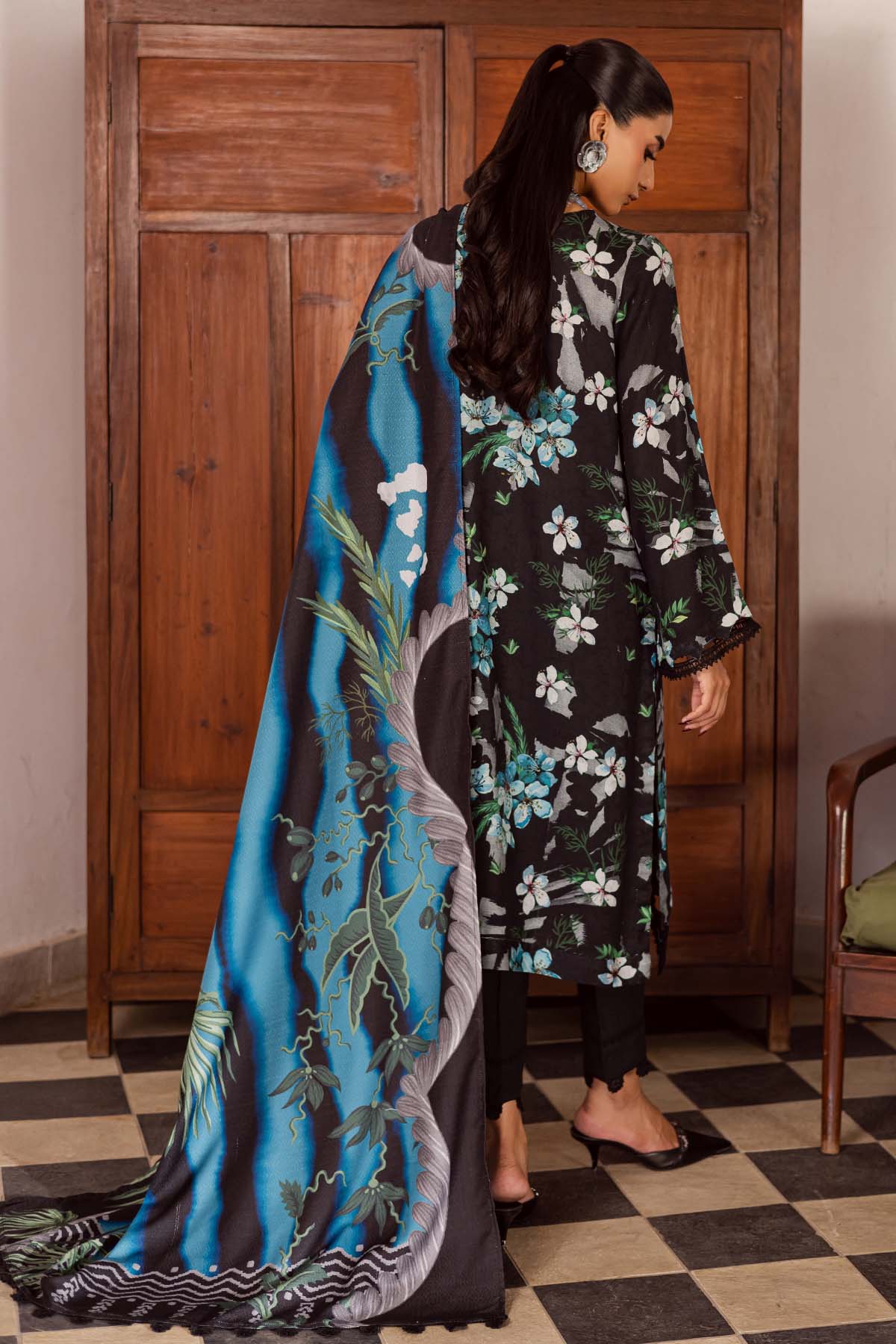 Nureh | Linen Jacquard | SP-194 - Casual Wear - available at Maria Faisal in UK and USA