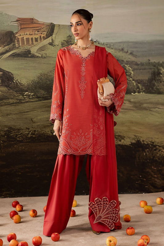Nureh | Shades of Winter | NP-669 - Casual Dress - available at Maria Faisal in UK and USA.