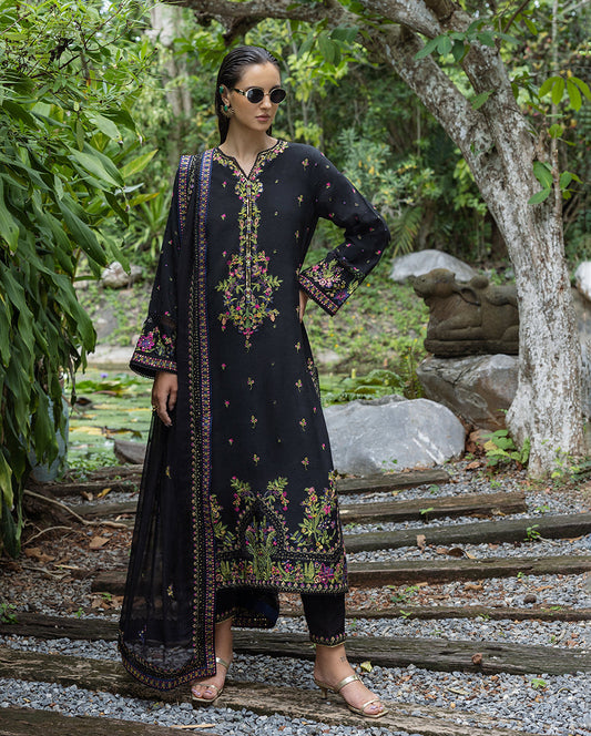 Mushq | Nuvera Raw Silk 26 | Onyxa - Luxury Dress - available at Maria Faisal in UK and USA.