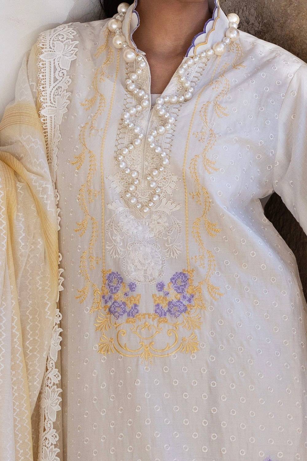 Gul Ahmed | Festive Eid 25 | FE-52019 by Maria Faisal - Registered Vendor of : Gul Ahmed - type : Ladies Clothes - 100% original wedding dresses