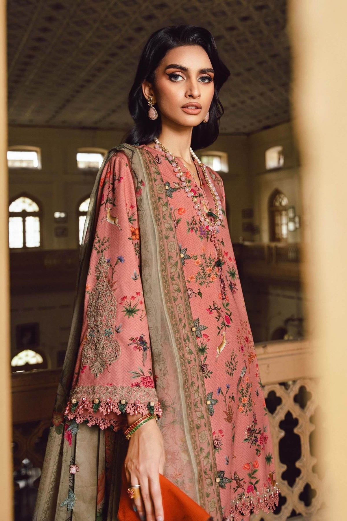 Maria B | M Prints Winter 25 |MPT-2707-A - Casual Dress - available at Maria Faisal in UK and USA.