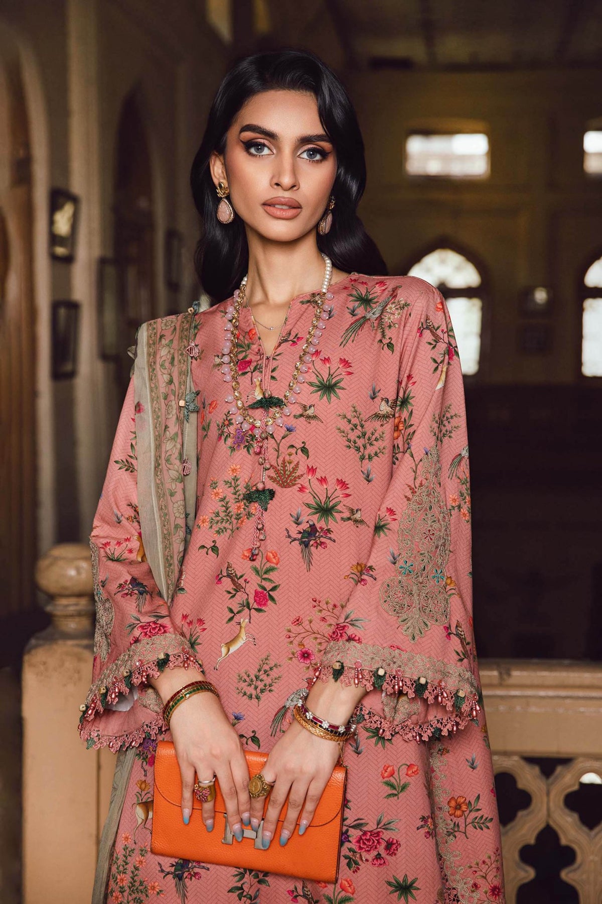 Maria B | M Prints Winter 25 |MPT-2707-A - Casual Dress - available at Maria Faisal in UK and USA.