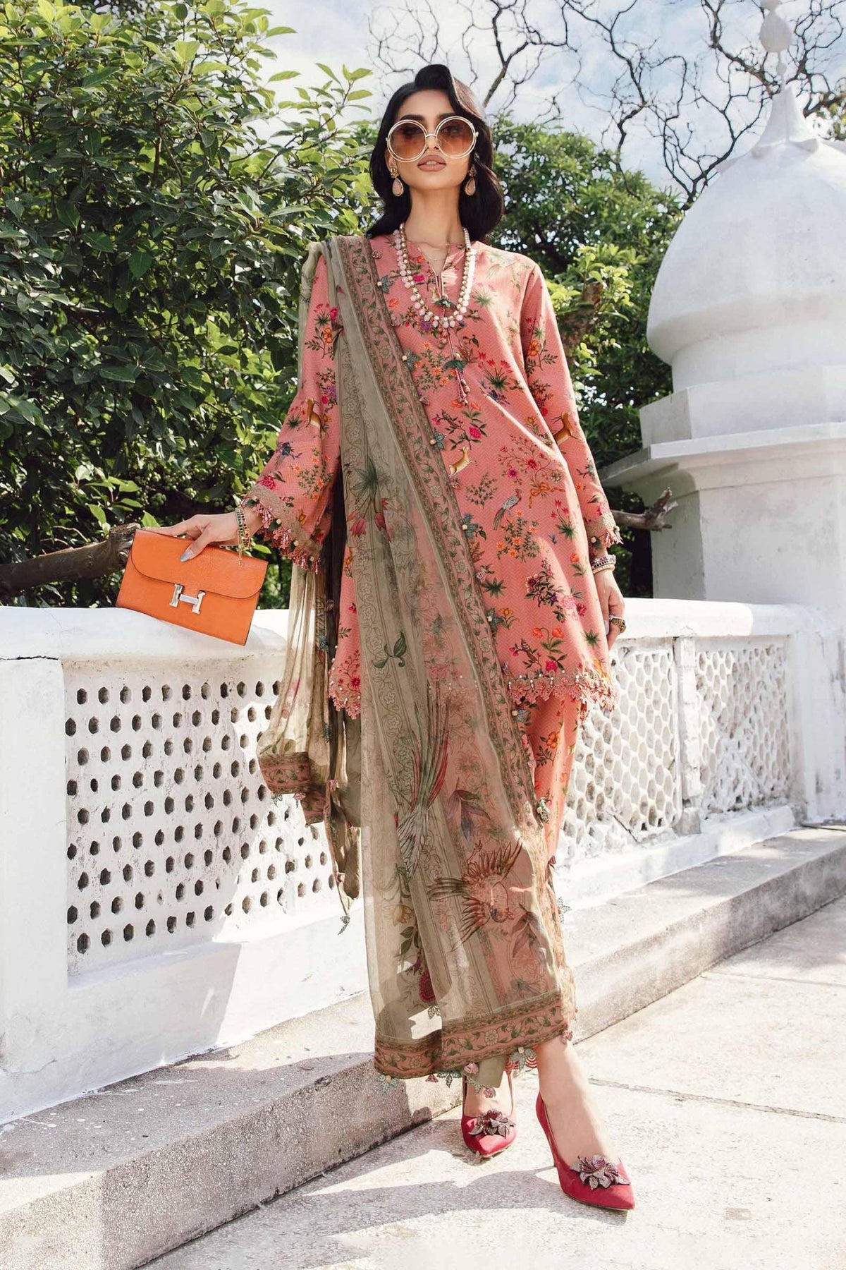 Maria B | M Prints Winter 25 |MPT-2707-A - Casual Dress - available at Maria Faisal in UK and USA.