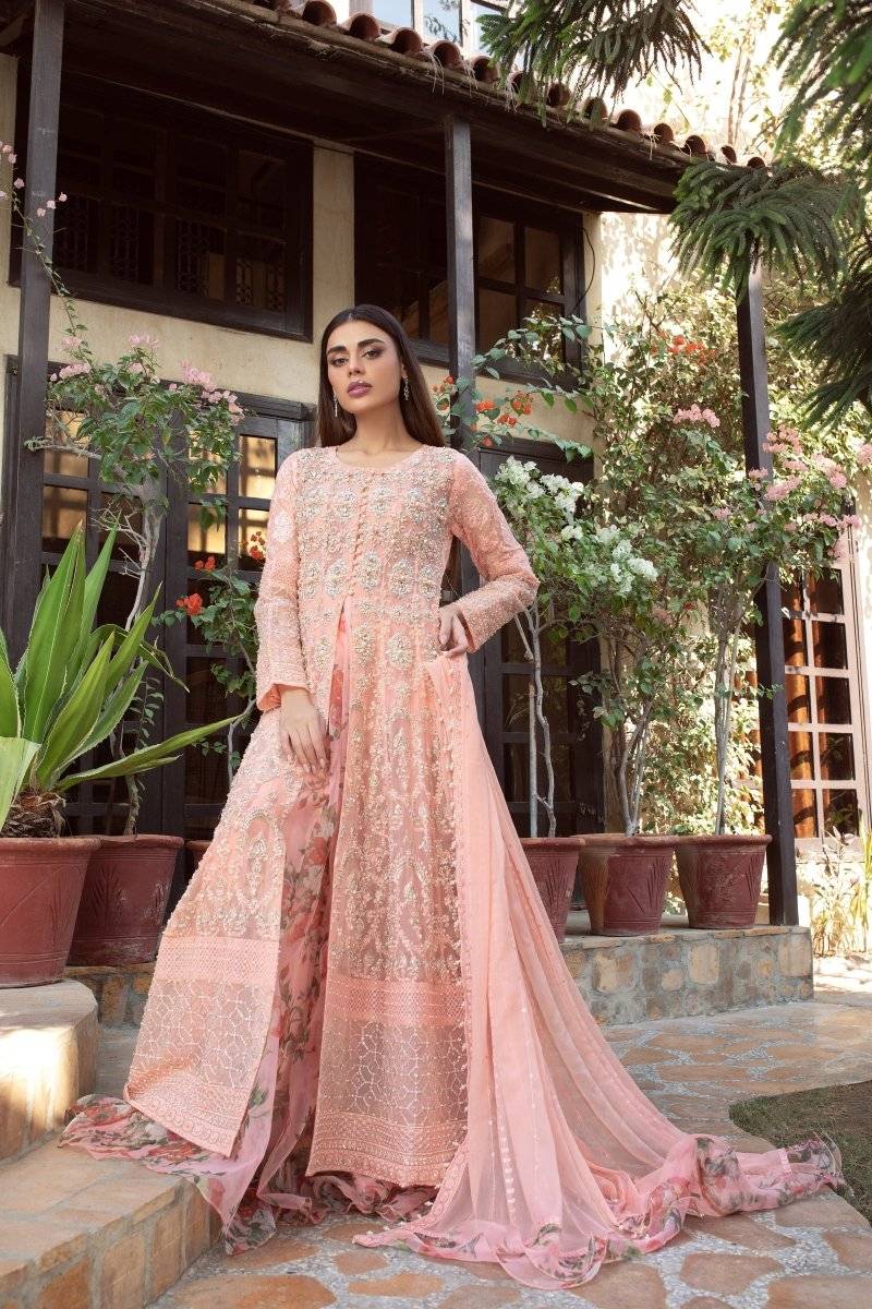 Panache | Pret | Peachy Blossom by Maria Faisal - Registered Vendor of : Panache By Mona - type : Ladies Clothes - 100% original wedding dresses
