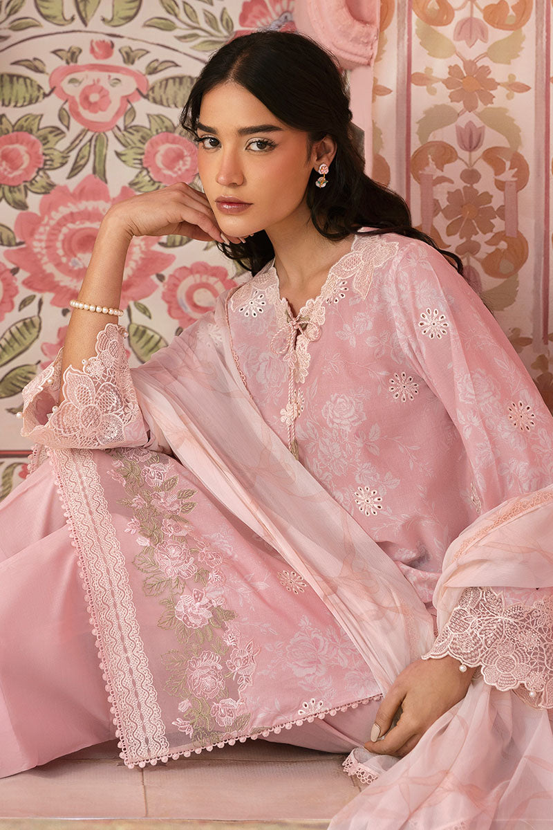Cross Stitch | Premium Lawn 25 | FLORAL TIE - Ladies Clothes 