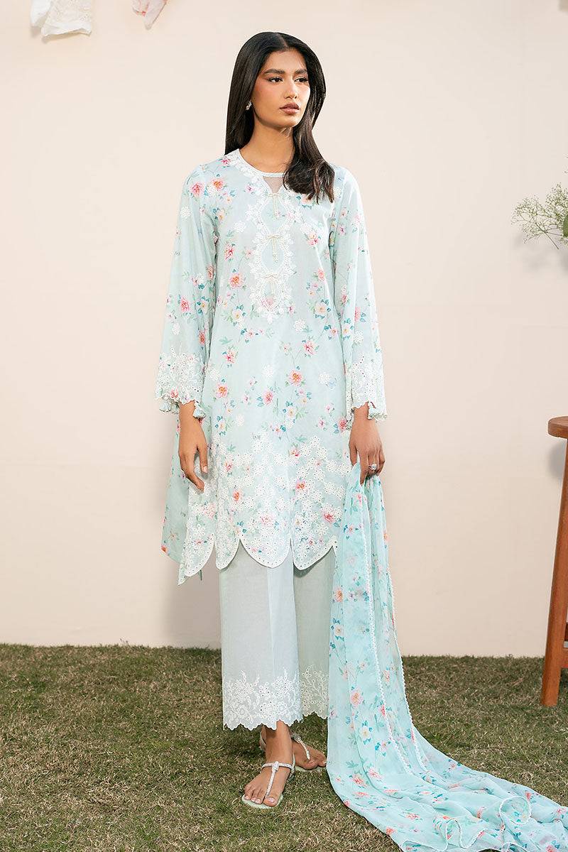 Cross Stitch | Mahiri Lawn 25 | AQUA DEW by Maria Faisal - Registered Vendor of : Maria B - type : Ladies Clothes - 100% original wedding dresses