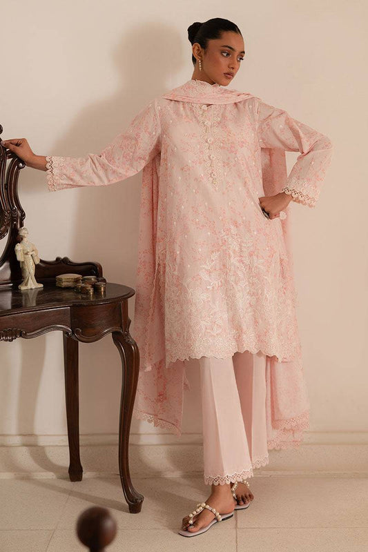 Cross Stitch | Mahiri Lawn 25 | PEACH PEARL by Maria Faisal - Registered Vendor of : Cross Stitch - type : Ladies Clothes - 100% original wedding dresses