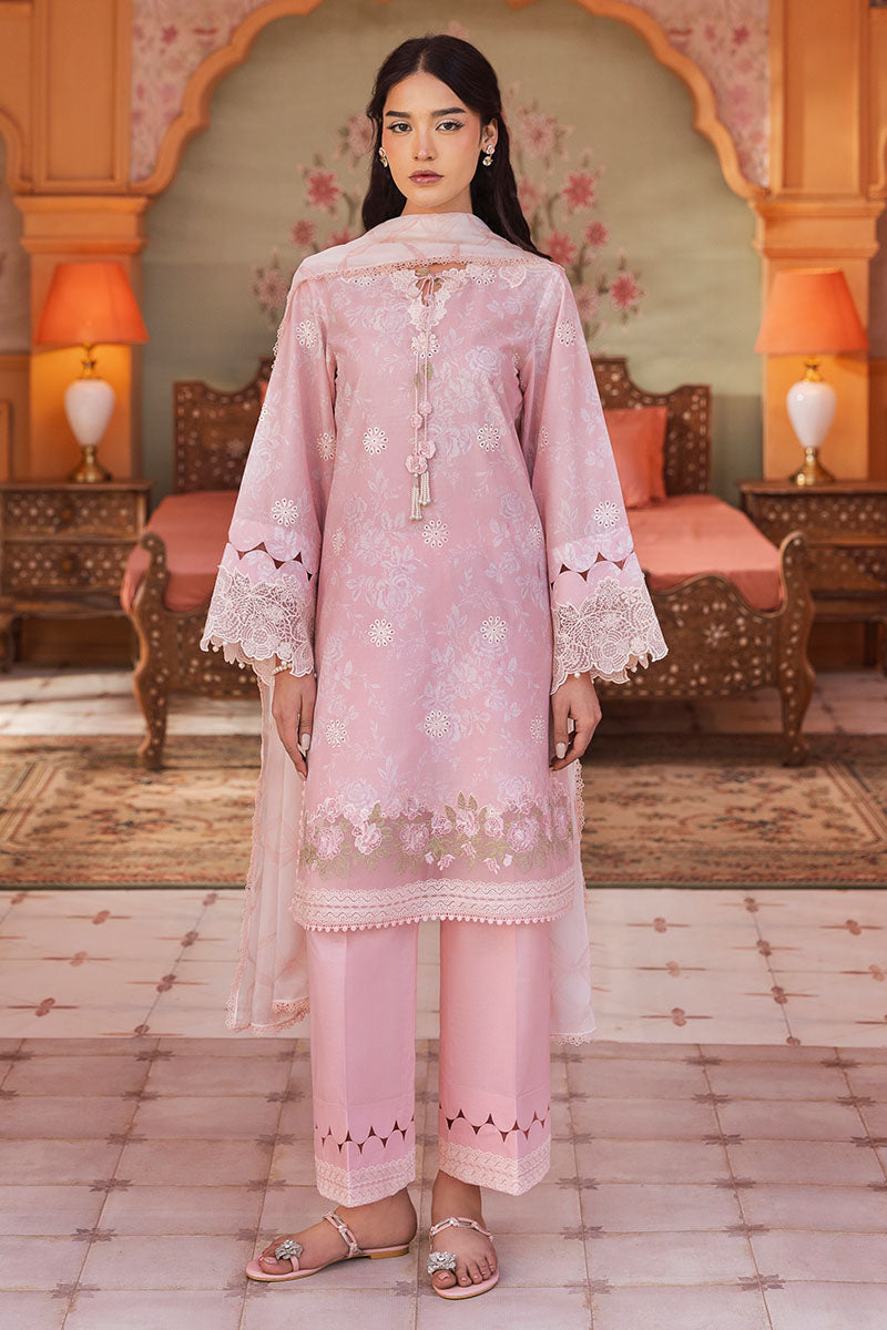 Cross Stitch | Premium Lawn 25 | FLORAL TIE - Ladies Clothes 