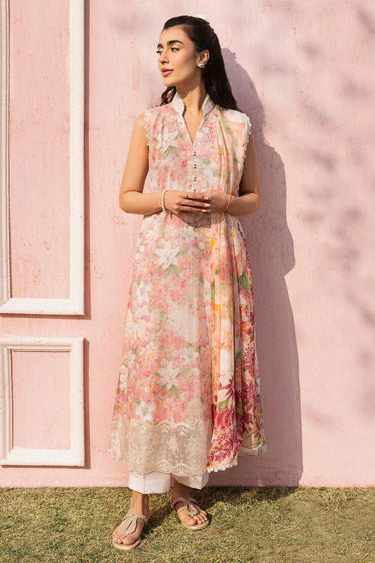Cross Stitch | Premium Lawn 25 | ALMOND PINK - Ladies Clothes 