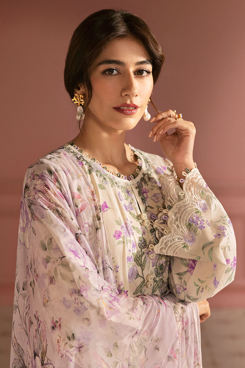 Cross Stitch | Premium Lawn 25 | LILAC BLOOM - Ladies Clothes 