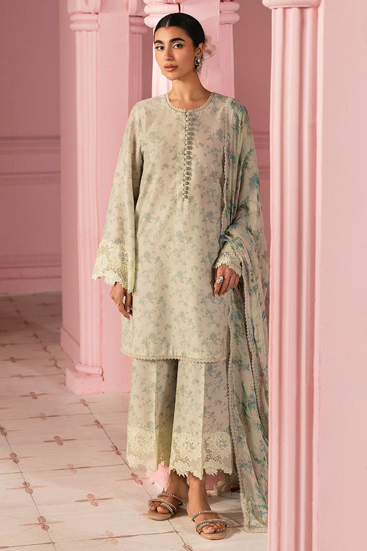 Cross Stitch | Premium Lawn 25 | SAGE GLEAM - Ladies Clothes 