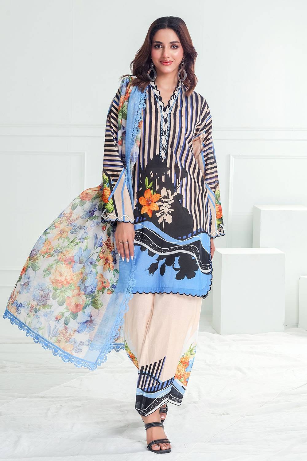 Gul Ahmed | Festive Capsule 25 | PC-52002 by Maria Faisal - Registered Vendor of : Gul Ahmed - type : Ladies Clothes - 100% original wedding dresses