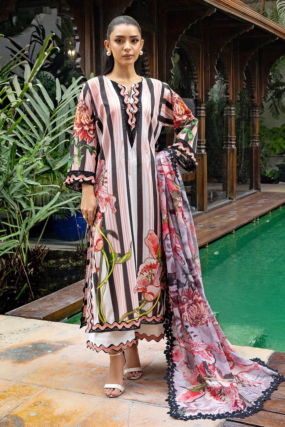 Gul Ahmed | Festive Capsule 25 | PC-52004 by Maria Faisal - Registered Vendor of : Gul Ahmed - type : - 100% original wedding dresses