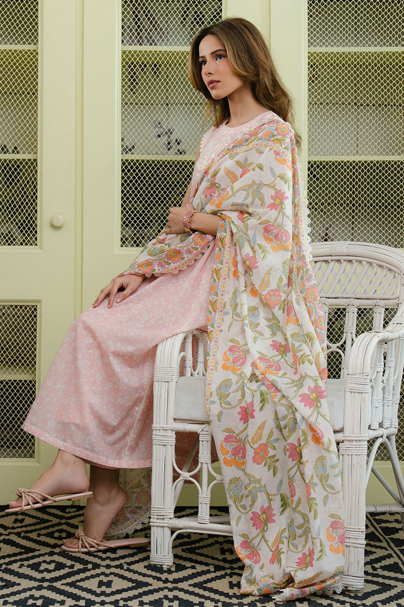 Cross Stitch | Daily Wear 25 | SOFT PINK-3 PC - Ladies Clothes 