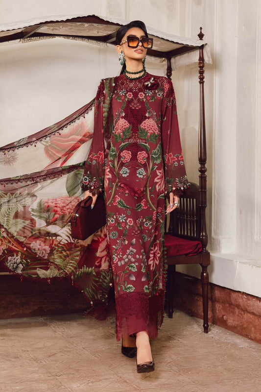 Maria B | M Prints Winter 25 | MPT-2709-A - Casual Dress - available at Maria Faisal in UK and USA.