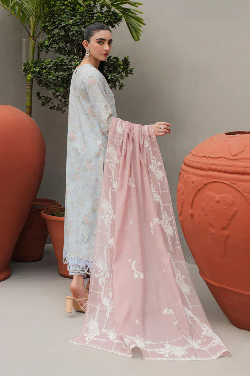 Qalamkar | Q Line Lawn Collection | JK-06 OCTAVIA - Ladies Clothes - Maria Faisal