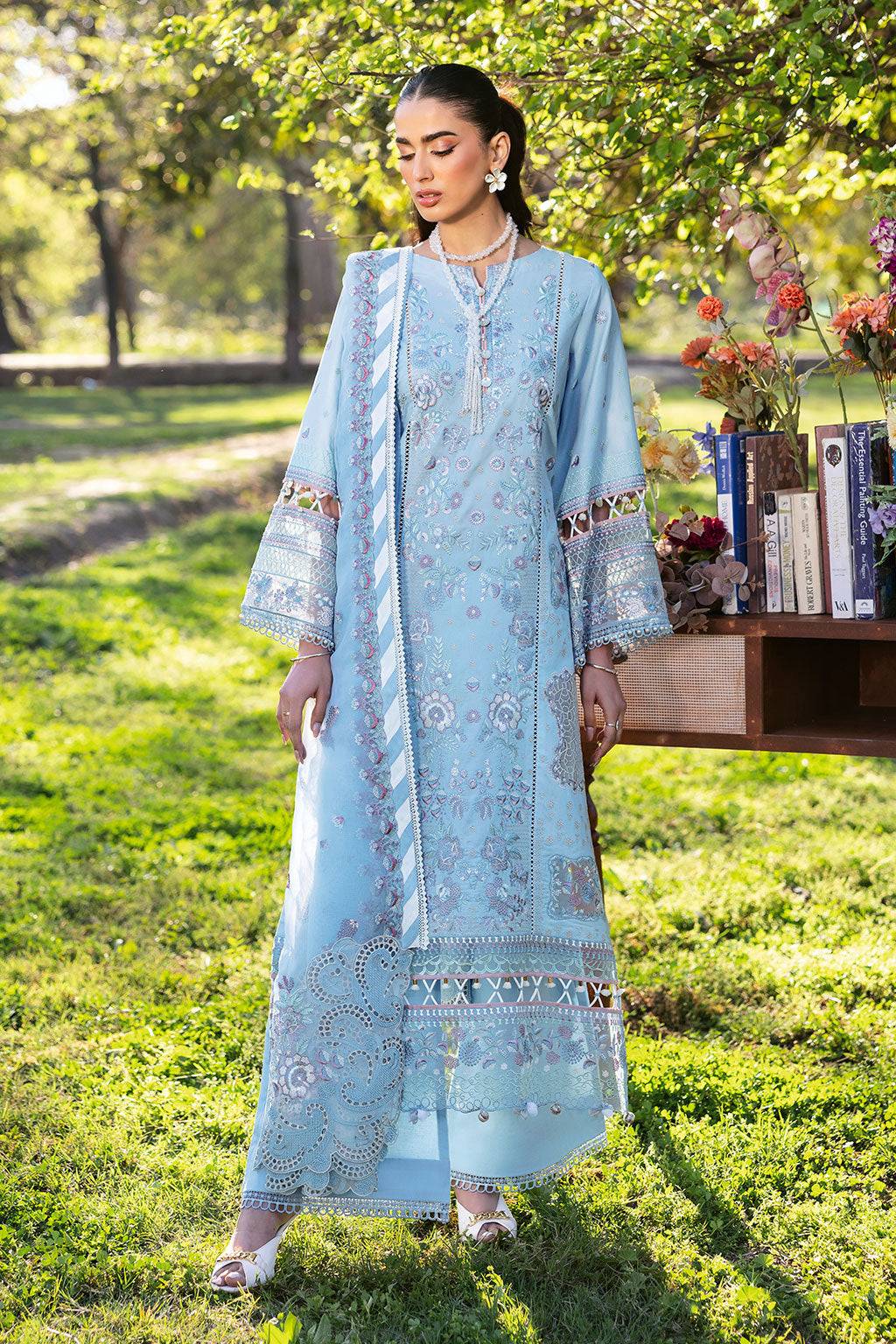 Ramsha | Riwayat Lawn Collection | Y-1306 by Maria Faisal - Registered Vendor of : Ramsha - type : Ladies Clothes - 100% original wedding dresses
