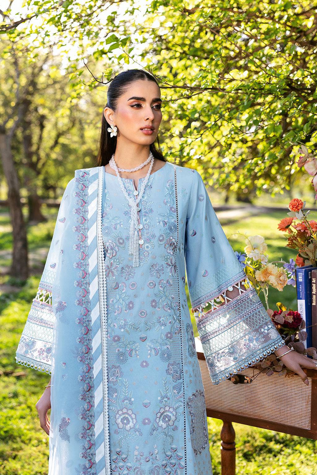 Ramsha | Riwayat Lawn Collection | Y-1306 by Maria Faisal - Registered Vendor of : Ramsha - type : Ladies Clothes - 100% original wedding dresses