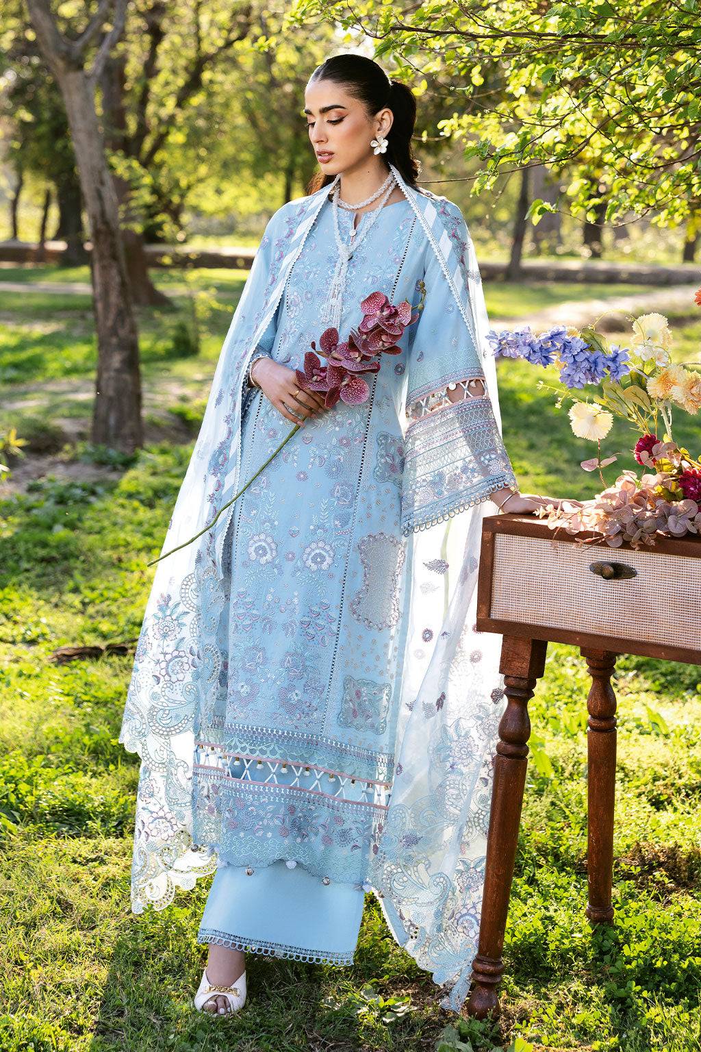 Ramsha | Riwayat Lawn Collection | Y-1306 by Maria Faisal - Registered Vendor of : Ramsha - type : Ladies Clothes - 100% original wedding dresses