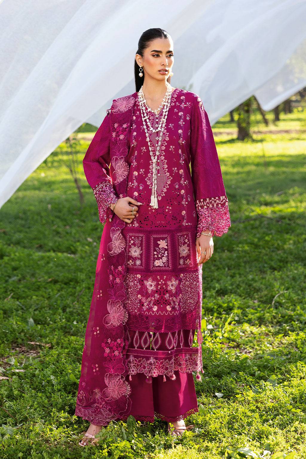 Ramsha | Riwayat Lawn Collection | Y-1301 by Maria Faisal - Registered Vendor of : Ramsha - type : Ladies Clothes - 100% original wedding dresses
