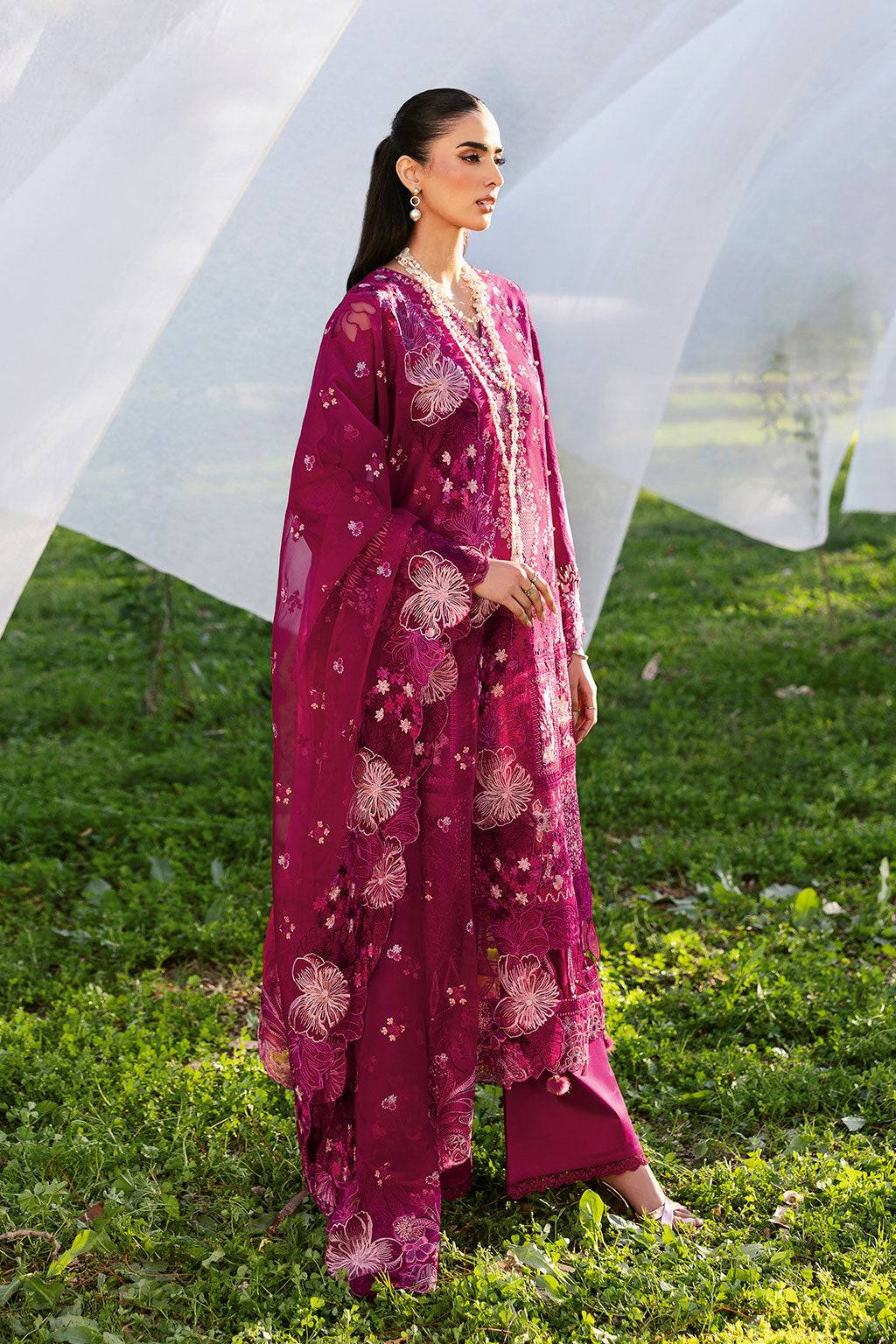 Ramsha | Riwayat Lawn Collection | Y-1301 by Maria Faisal - Registered Vendor of : Ramsha - type : Ladies Clothes - 100% original wedding dresses