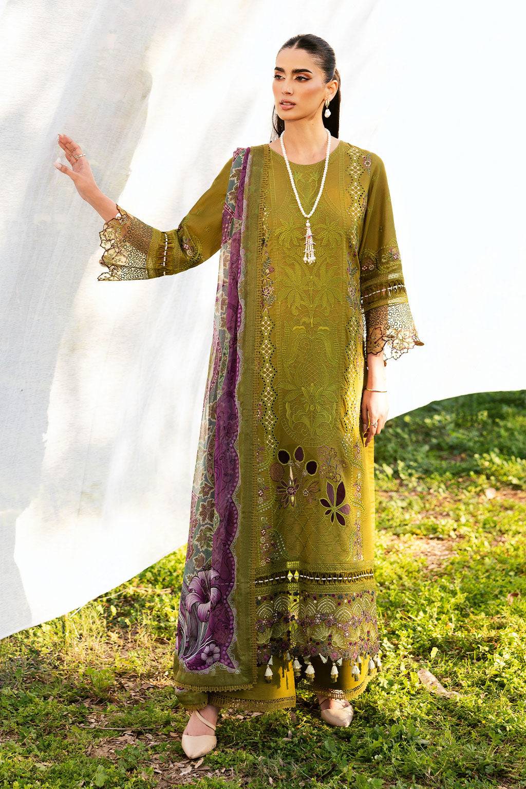 Ramsha | Riwayat Lawn Collection | Y-1303 by Maria Faisal - Registered Vendor of : Ramsha - type : Ladies Clothes - 100% original wedding dresses