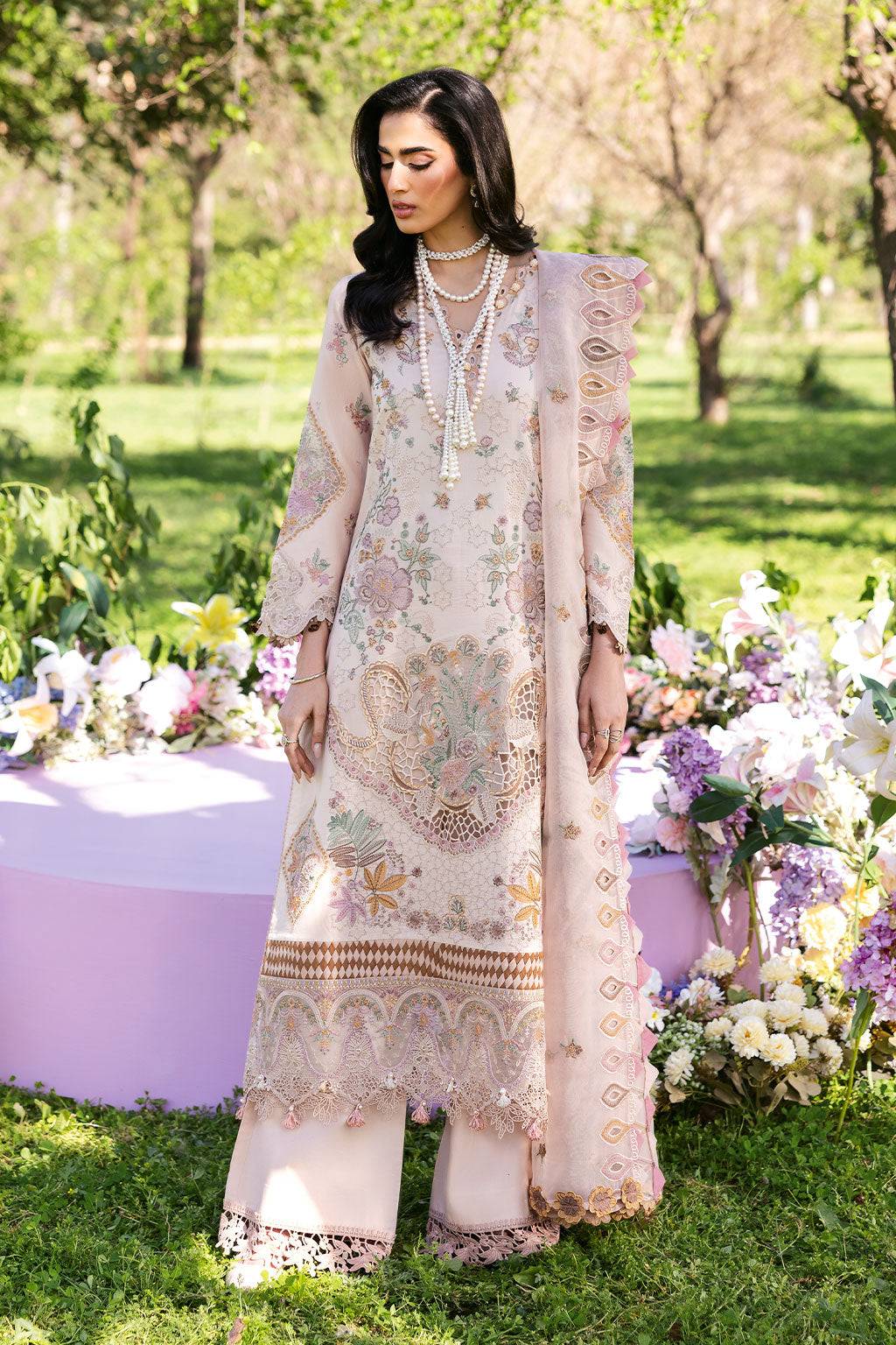 Ramsha | Riwayat Lawn Collection | Y-1308 by Maria Faisal - Registered Vendor of : Ramsha - type : Ladies Clothes - 100% original wedding dresses
