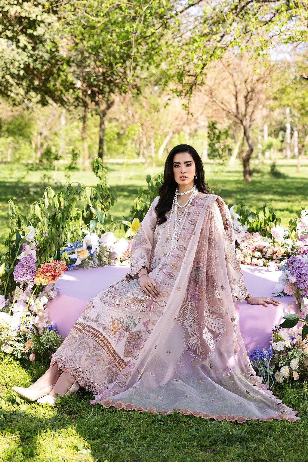 Ramsha | Riwayat Lawn Collection | Y-1308 by Maria Faisal - Registered Vendor of : Ramsha - type : Ladies Clothes - 100% original wedding dresses
