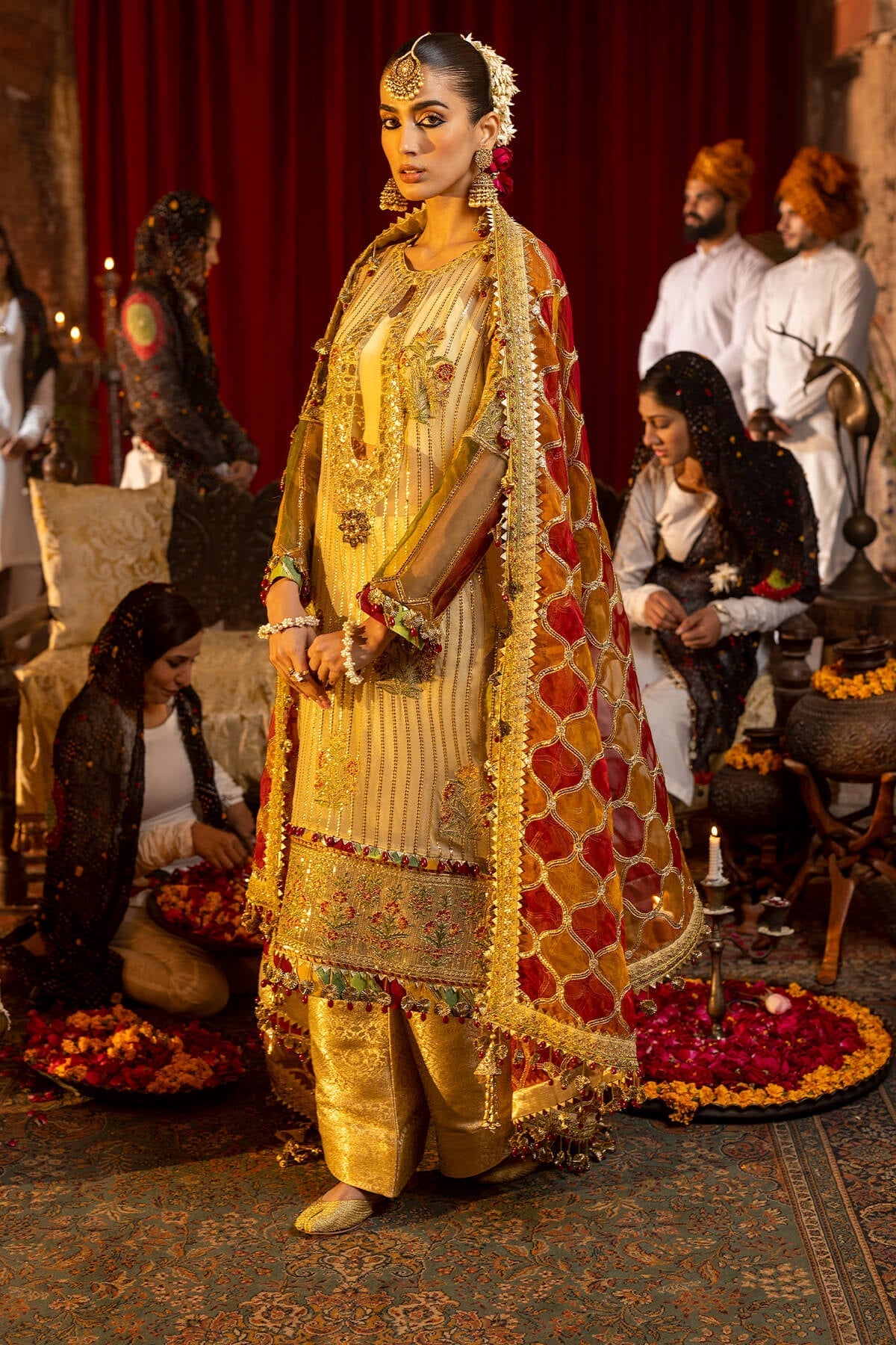 Raeesa Premium | Saf e Awwal Wedding Formals | D-7 - Designer Dress with Intricate embroidery and embellishments. Shop elegent wedding dress at Maria Faisal.