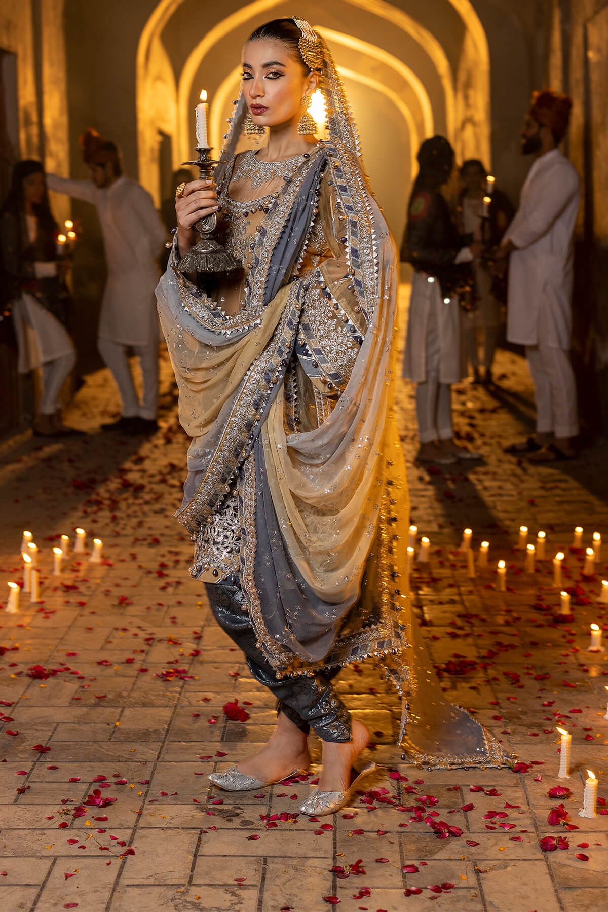 Raeesa Premium | Saf e Awwal Wedding Formals | D-8 - Designer Dress with Intricate embroidery and embellishments. Shop elegent wedding dress at Maria Faisal.