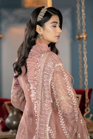 Raeesa Premium | LUXURY COLLECTION 23 | HU-2003 - Designer Dress with Intricate embroidery and embellishments. Shop elegent wedding dress at Maria Faisal.