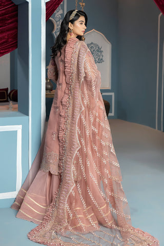 Raeesa Premium | LUXURY COLLECTION 23 | HU-2003 - Designer Dress with Intricate embroidery and embellishments. Shop elegent wedding dress at Maria Faisal.